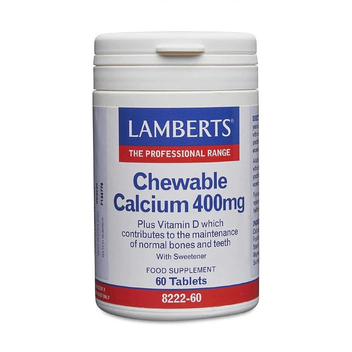 Lamberts Chewable Calcium 400mg Tablets 60's