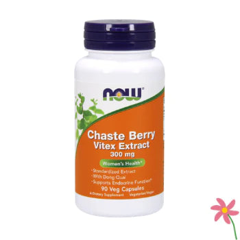 NOW Chaste Berry Vitex Extract 300mg Caps 90's