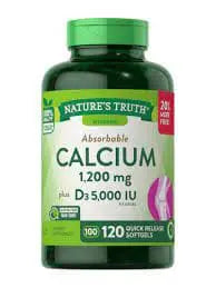 Nature’s Truth Calcium 1200mg with D3 5000IU softgels 120’s