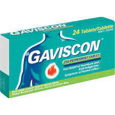 Gaviscon 250mg Peppermint Tablets 24s