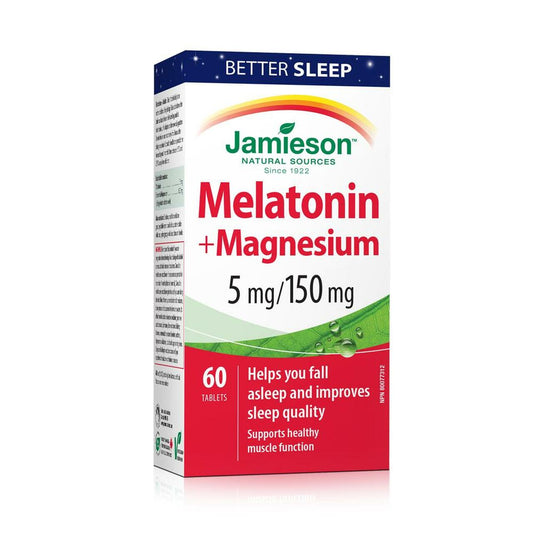 Jamieson Melatonin With Magnesium 5mg/150mg 60's