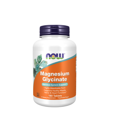 NOW Magnesium Glycinate Tablets 200mg (180's)