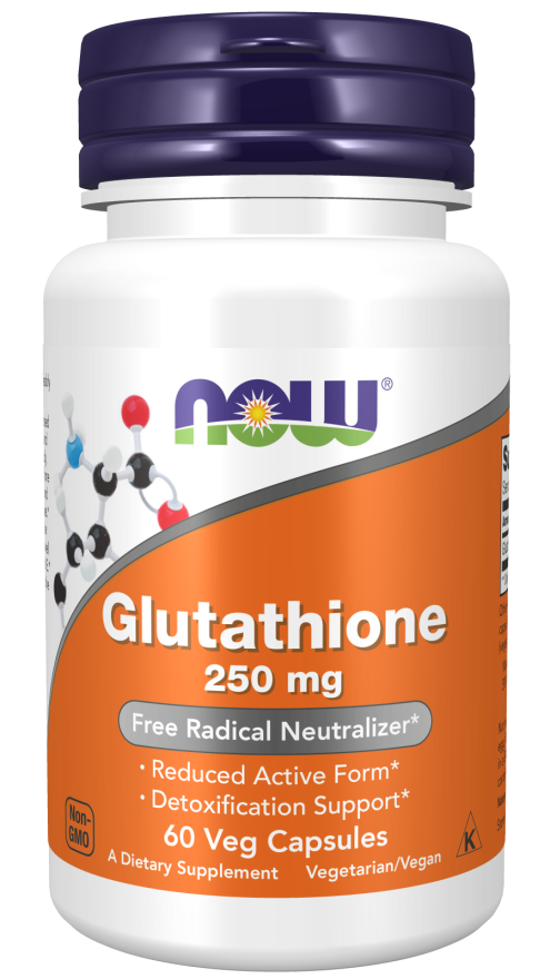 NOW Glutathione 250mg Vegetable Capsules 60s