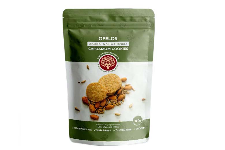 Ofelos Cardamon Flavoured Cookies - Diabetic and Keto Friendly