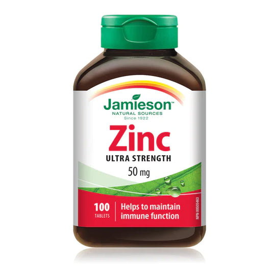 Jamieson Zinc 50MG Tablets 100's